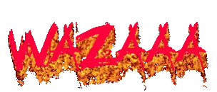 Wazzaa Surrounded by Flames and Leaves