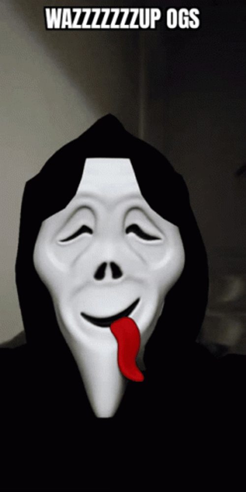Wazzup By Ghostface Tongue Sticking Out GIF
