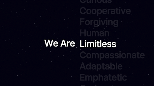 We Are Adaptable on Black Background