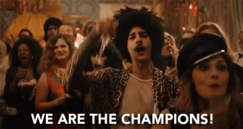 We Are The Champions The Queens Party GIF
