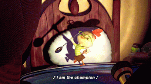 We Are The Champions Chicken Little GIF
