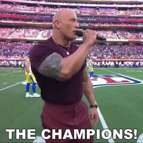 We Are The Champions Dwayne The Rock GIF