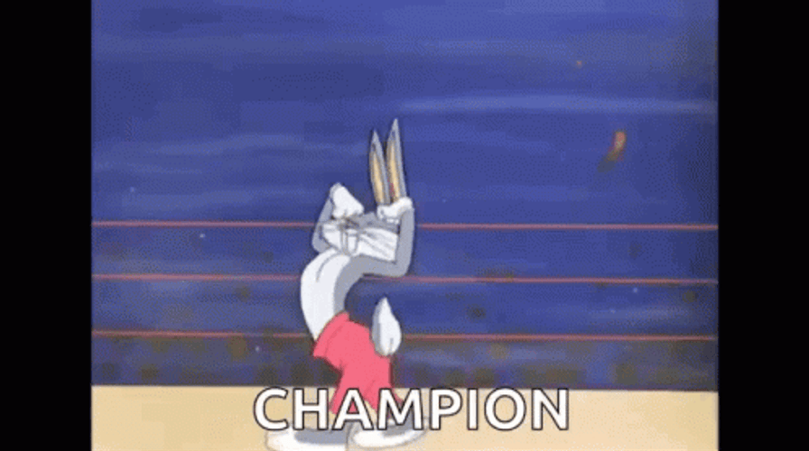 We Are The Champions Bugs Bunny GIF