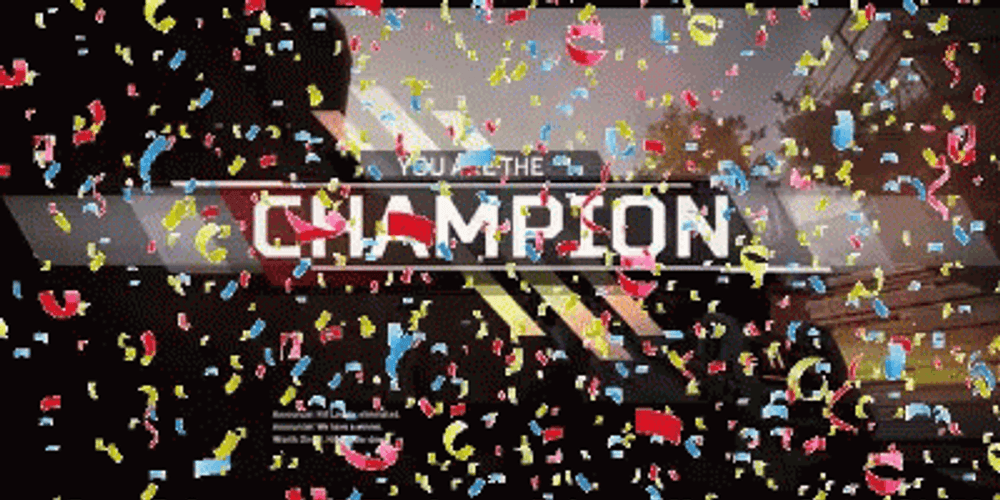 We Are The Champions Confetti Falling GIF