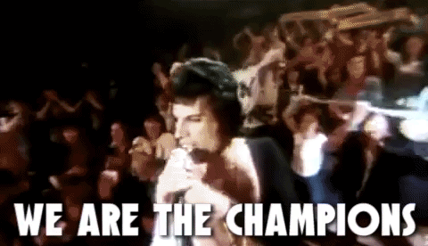 We Are The Champions The Queen GIF