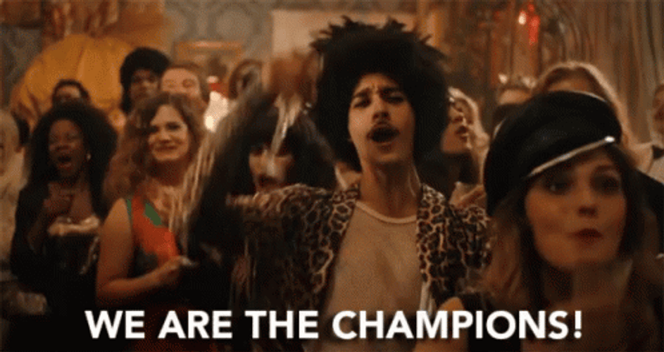 We Are The Champions The Queens Party GIF