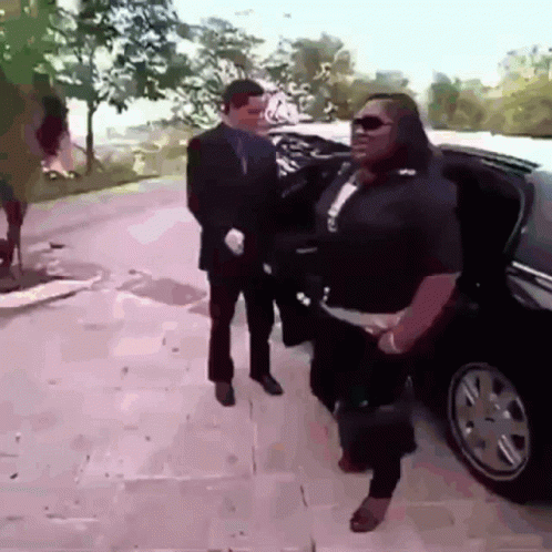 We Back Up Big Lady Limousine GIF