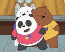 We Bare Bears Cute Synchronize Dance GIF