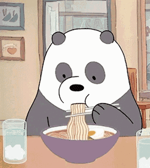 We Bare Bears Eating GIF