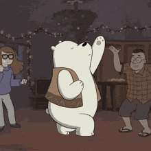 We Bare Bears Ice Dancing Family GIF