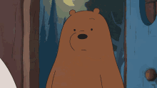 We Bare Bears Ice Throw Flip Hug Grizzly GIF