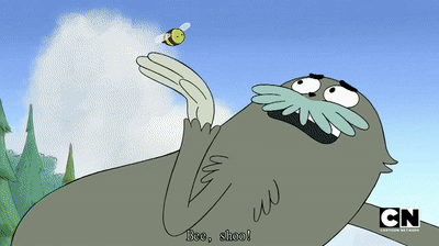 We Bare Bears Save Falling Friend GIF