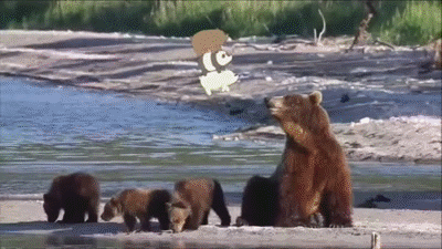 We Bare Bears Travel Walking GIF