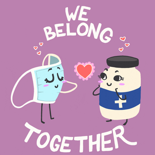 We Belong Together Funny Valentines Day GIF 