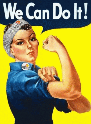 We Can Do It Rosie The Riveter Poster GIF