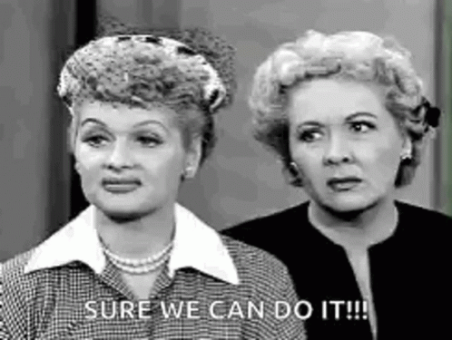 We Can Do It Vintage Lucille Ball GIF