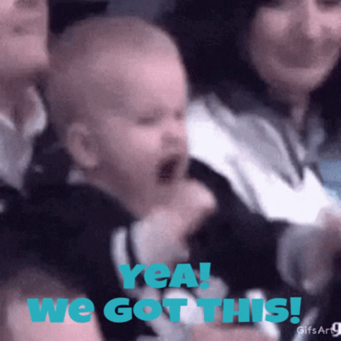 We Can Do It Excited Baby Cheering GIF