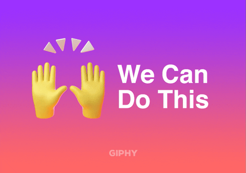 We Can Do It Teamwork Moving Design GIF