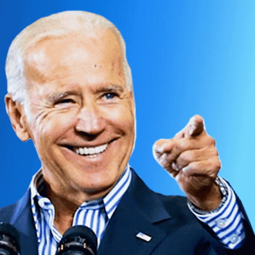 We Did It Joe Biden Finger Point Meme GIF