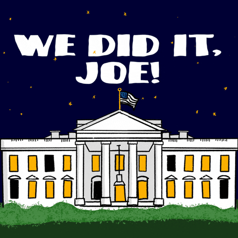 We Did It Joe Cartoon Fireworks GIF