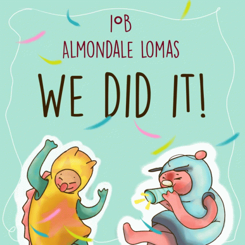 We Did It Poster With Cartoon Characters