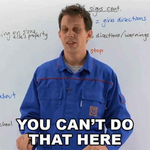 We Don't Do That Here Sonny Jim GIF