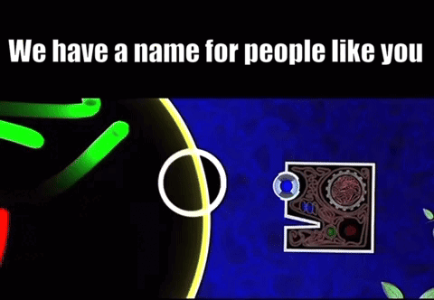 We Have A Name For People Like You On A Blue Background . GIF