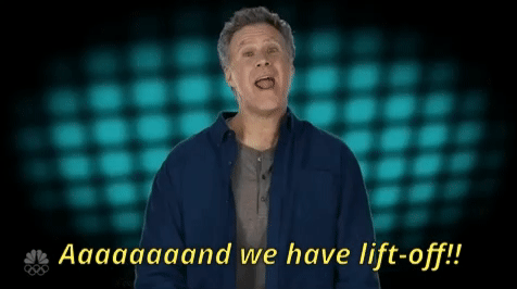 We Have Lift Off Will Ferrell GIF