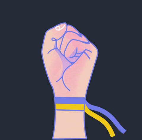 We Have Power Closed Fist Human Vector GIF