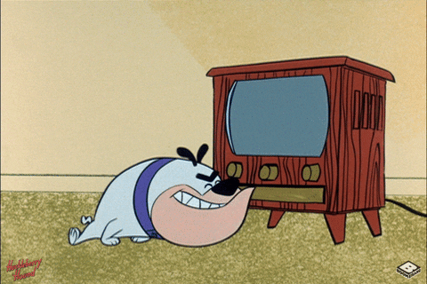 We Have Tv Power On Huckleberry Hound Show GIF