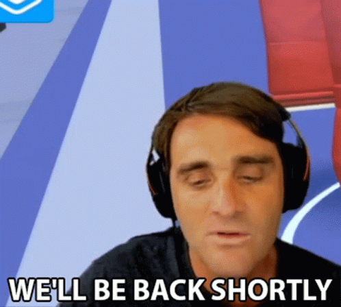 We'll Be Back Shortly Jiffy GIF