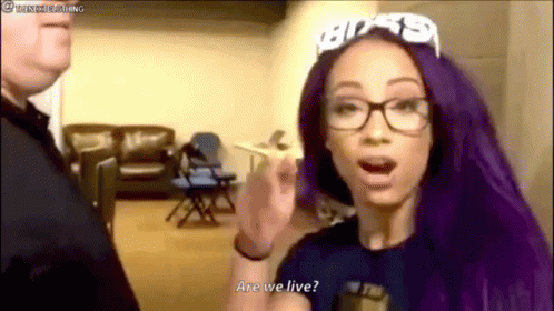 We'll Do It Live Infuriated Sasha Banks GIF