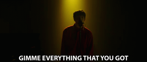 We'll Take The Lot Guy Singing In Dark GIF