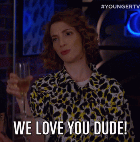 Woman Toast We Love You GIF