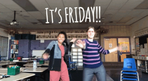 We Made It To Friday Girls Dancing GIF