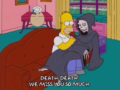 We Missed You Homer Simpson GIF