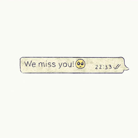 We Missed You Text Message GIF