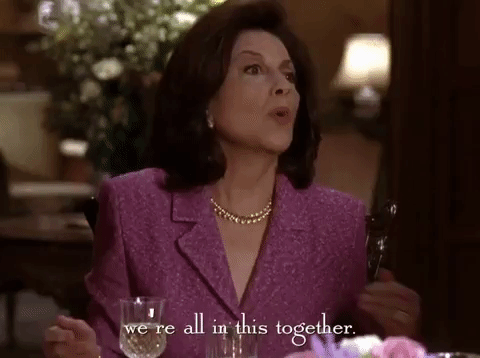 We're All In This Together Gilmore Girls GIF