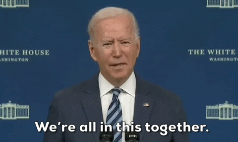 We're All In This Together Joe Biden GIF