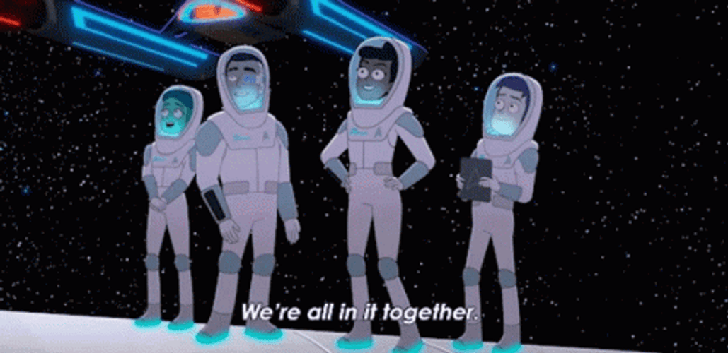 We're All In This Together Star Trek Animation GIF