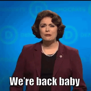 We're Back Baby Senator Diane Feinstein GIF