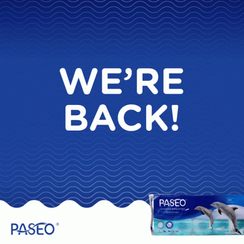 We're Back Jumping Dolphins Mobile Art GIF