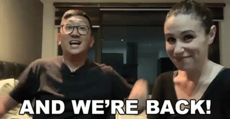 We're Back JP And Julia Youtubers GIF