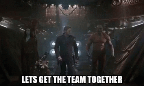 We're Getting The Band Back Together Avengers Walking GIF