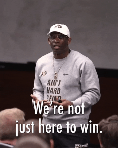 We're Here To Dominate Deion Sanders Coach Prime GIF
