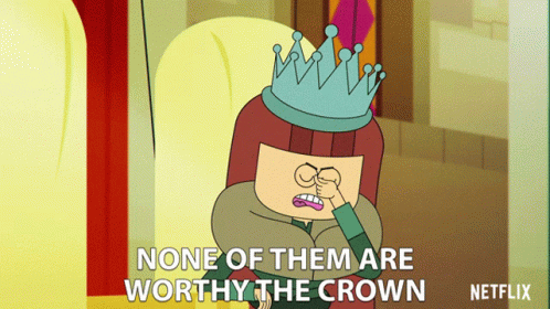 We're Not Worthy Of The Crown GIF