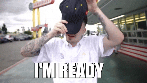 We Ready Man Wearing Cap GIF