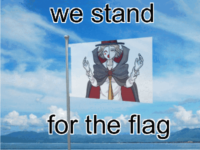 We Stand For The Flag Poster with Clown