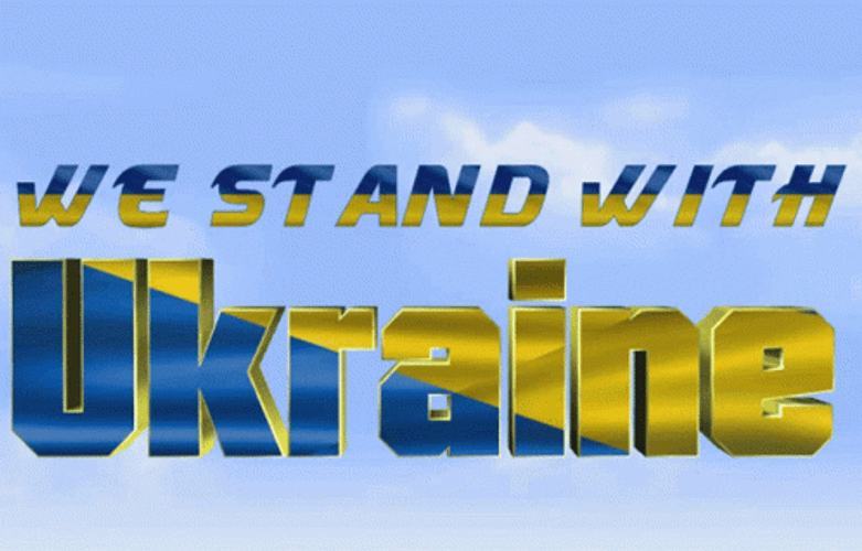 thumbnail image 2 of TheCardZoo We Stand With Ukraine Solidarity Flag Colours Bunting – Personalise 2 of 3