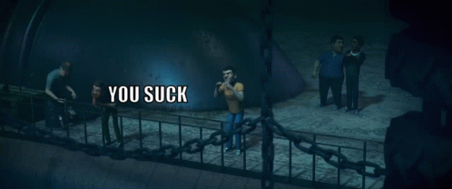 We Suck Again Pointed Animated Animal GIF